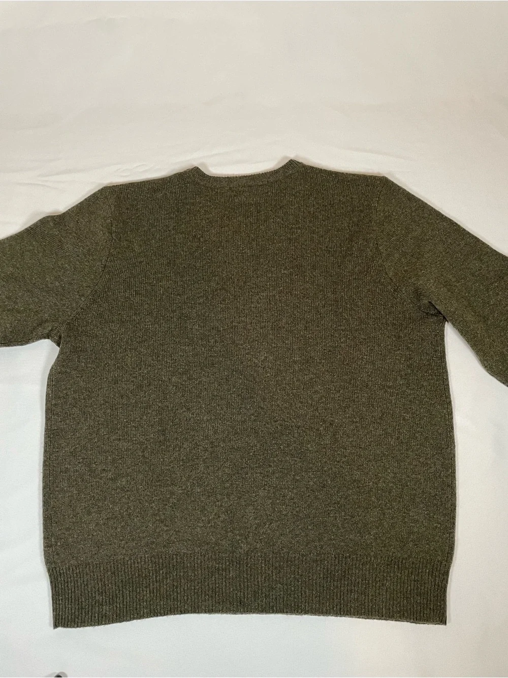 Polo by Ralph Lauren Olive Green V-Neck Sweater with Polo Pony
